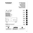 PIONEER A-07 Owners Manual PIONEER A-07 Owners Manual