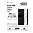 PIONEER DJM-500 Owners Manual PIONEER DJM-500 Owners Manual