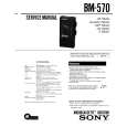 SONY BM570 Service Manual SONY BM570 Service Manual