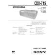 SONY CDX715 Service Manual SONY CDX715 Service Manual