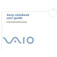 SONY PCG-FX201 VAIO Owners Manual SONY PCG-FX201 VAIO Owners Manual