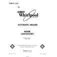WHIRLPOOL LA6058XSW0 Parts Catalog WHIRLPOOL LA6058XSW0 Parts Catalog