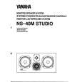 YAMAHA NS-40M STUDIO Owners Manual YAMAHA NS-40M STUDIO Owners Manual