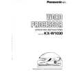 PANASONIC KX-W1030 Owners Manual PANASONIC KX-W1030 Owners Manual