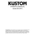 KUSTOM 65DFX Owners Manual KUSTOM 65DFX Owners Manual