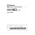 ROLAND W-30 Owners Manual ROLAND W-30 Owners Manual