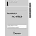 PIONEER AVD-W8000 Owners Manual PIONEER AVD-W8000 Owners Manual