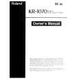 ROLAND KR-1070 Owners Manual ROLAND KR-1070 Owners Manual