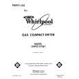 WHIRLPOOL LG4931XTN1 Parts Catalog WHIRLPOOL LG4931XTN1 Parts Catalog