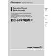 PIONEER DEH-P4700MP/UC Owners Manual PIONEER DEH-P4700MP/UC Owners Manual