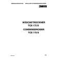 ZANUSSI TCS172E Owners Manual ZANUSSI TCS172E Owners Manual