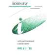 ROSENLEW RW611TE Owners Manual ROSENLEW RW611TE Owners Manual