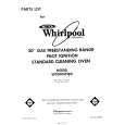 WHIRLPOOL SF3000SPW0 Parts Catalog WHIRLPOOL SF3000SPW0 Parts Catalog
