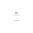 BLUENOTE B-5 Owners Manual BLUENOTE B-5 Owners Manual