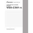 PIONEER VSX-C501-S/FLXU Owners Manual PIONEER VSX-C501-S/FLXU Owners Manual
