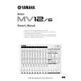YAMAHA MV12/6 Owners Manual YAMAHA MV12/6 Owners Manual