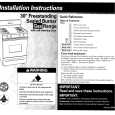 WHIRLPOOL SF385PEGZ2 Installation Manual WHIRLPOOL SF385PEGZ2 Installation Manual