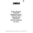 ZANUSSI ZF22/9K Owners Manual ZANUSSI ZF22/9K Owners Manual