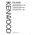 KENWOOD KA550D Owners Manual KENWOOD KA550D Owners Manual