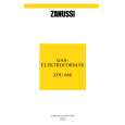 ZANUSSI ZOU660IX Owners Manual ZANUSSI ZOU660IX Owners Manual