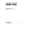 SONY GDM-1936 Owners Manual SONY GDM-1936 Owners Manual