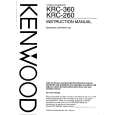 KENWOOD KRC360 Owners Manual KENWOOD KRC360 Owners Manual