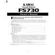KAWAI FS730 Owners Manual KAWAI FS730 Owners Manual