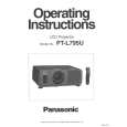 PANASONIC PTL795U Owners Manual PANASONIC PTL795U Owners Manual