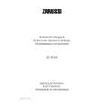 ZANUSSI ZI9165 Owners Manual ZANUSSI ZI9165 Owners Manual