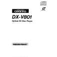 ONKYO DXV801 Owners Manual ONKYO DXV801 Owners Manual