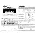 CASIO SA20 Owners Manual CASIO SA20 Owners Manual