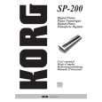 KORG SP-200 Owners Manual KORG SP-200 Owners Manual