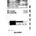 SHARP RT200H Owners Manual SHARP RT200H Owners Manual