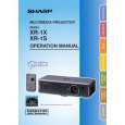 SHARP XR-1X Owners Manual SHARP XR-1X Owners Manual