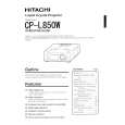HITACHI CPL850W Owners Manual HITACHI CPL850W Owners Manual