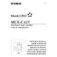 YAMAHA MCXCA15 Owners Manual YAMAHA MCXCA15 Owners Manual