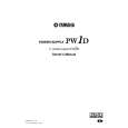 YAMAHA PW1D Owners Manual YAMAHA PW1D Owners Manual