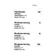 ELECTROLUX RW623 Owners Manual ELECTROLUX RW623 Owners Manual