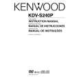 KENWOOD KDV-S240P Owners Manual KENWOOD KDV-S240P Owners Manual