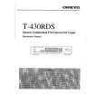 ONKYO T430RDS Owners Manual ONKYO T430RDS Owners Manual
