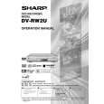 SHARP DVRW2U Owners Manual SHARP DVRW2U Owners Manual