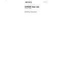 SONY CDU535 Owners Manual SONY CDU535 Owners Manual