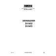 ZANUSSI DX6453 Owners Manual ZANUSSI DX6453 Owners Manual