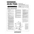 PIONEER AVS-700/KU Owners Manual PIONEER AVS-700/KU Owners Manual