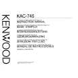 KENWOOD KAC745 Owners Manual KENWOOD KAC745 Owners Manual