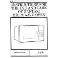 ZANUSSI MW155 Owners Manual ZANUSSI MW155 Owners Manual