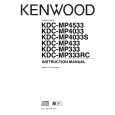 KENWOOD KDC-MP333 Owners Manual KENWOOD KDC-MP333 Owners Manual
