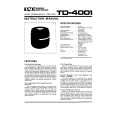 PIONEER TD-4001/E Owners Manual PIONEER TD-4001/E Owners Manual