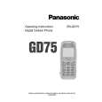 PANASONIC EBGD75 Owners Manual PANASONIC EBGD75 Owners Manual