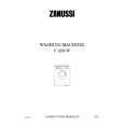 ZANUSSI F1256W Owners Manual ZANUSSI F1256W Owners Manual